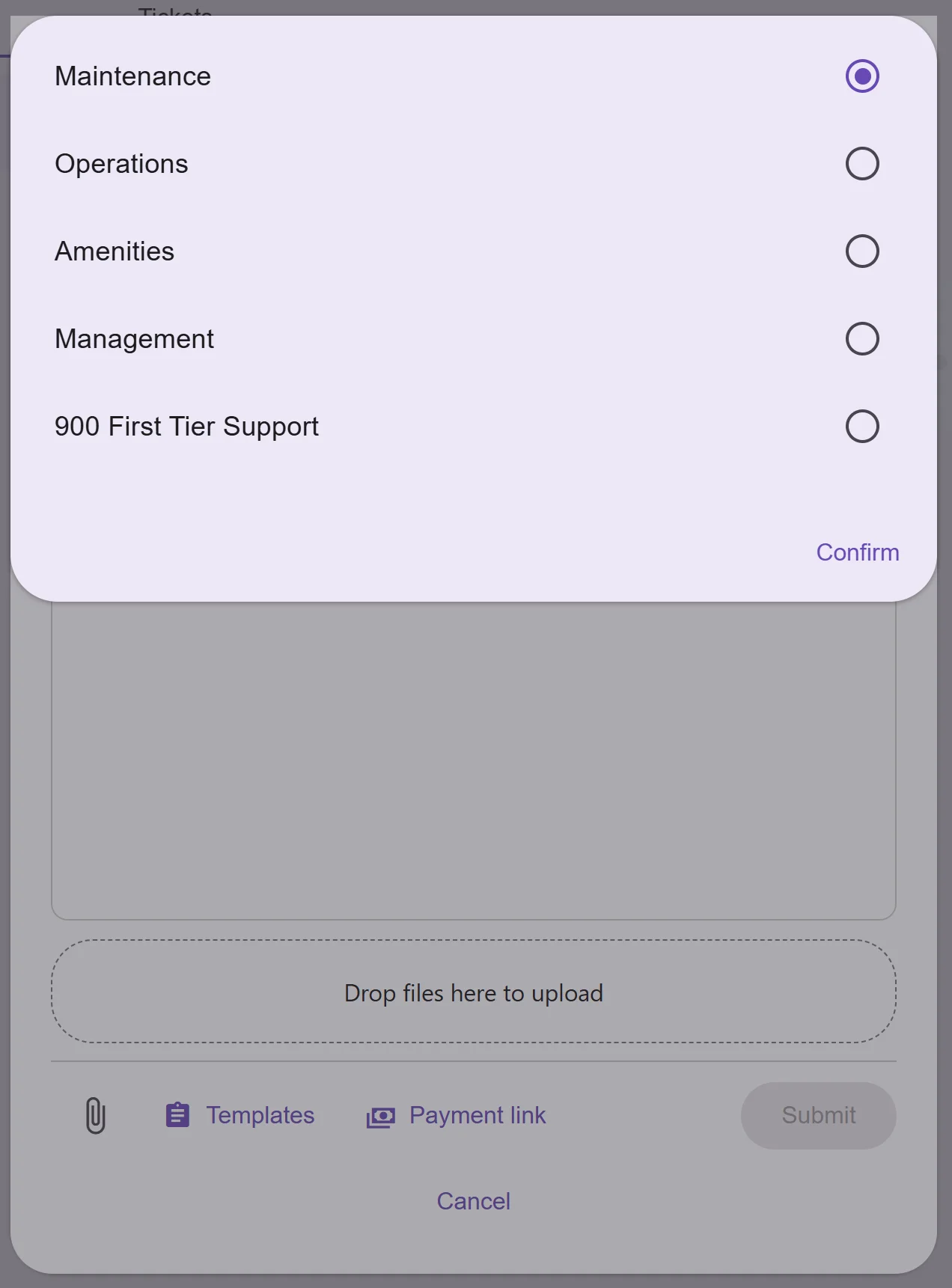 Sort by Maintenance requests