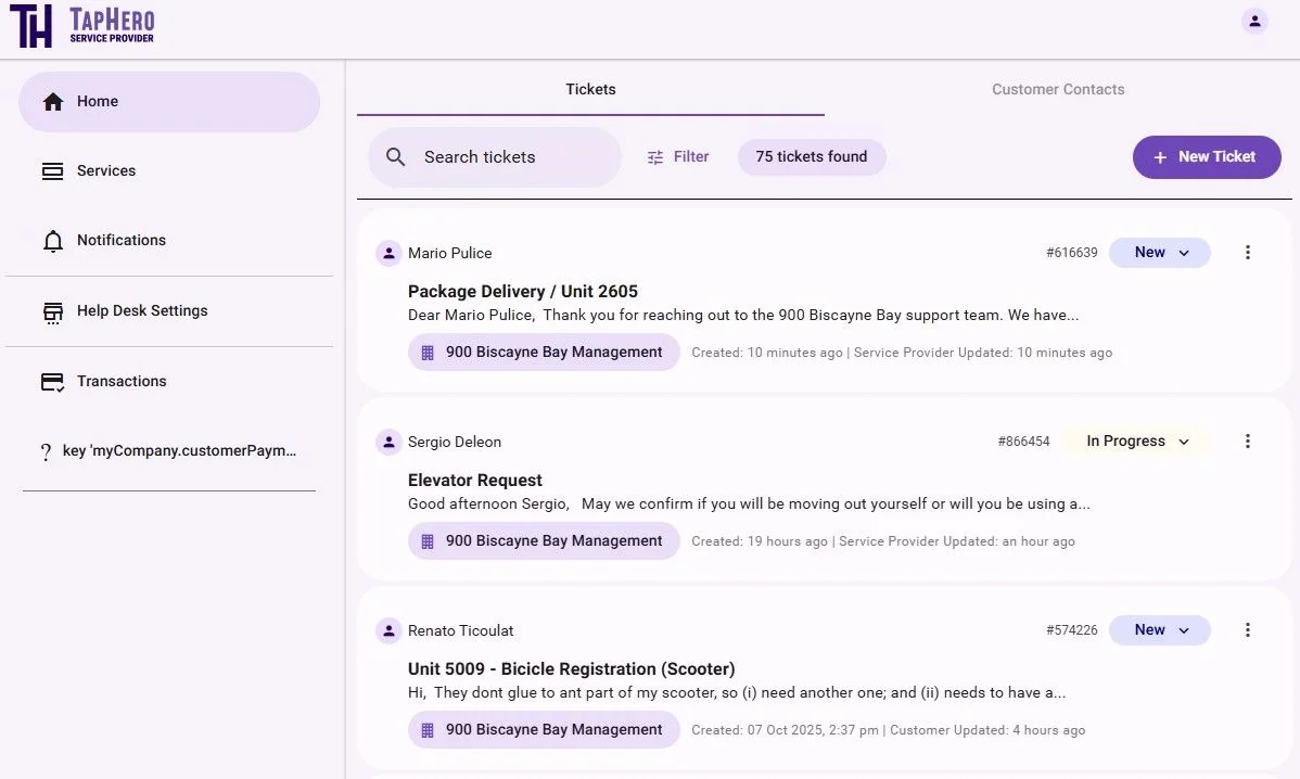 Automated help desk ticket management
